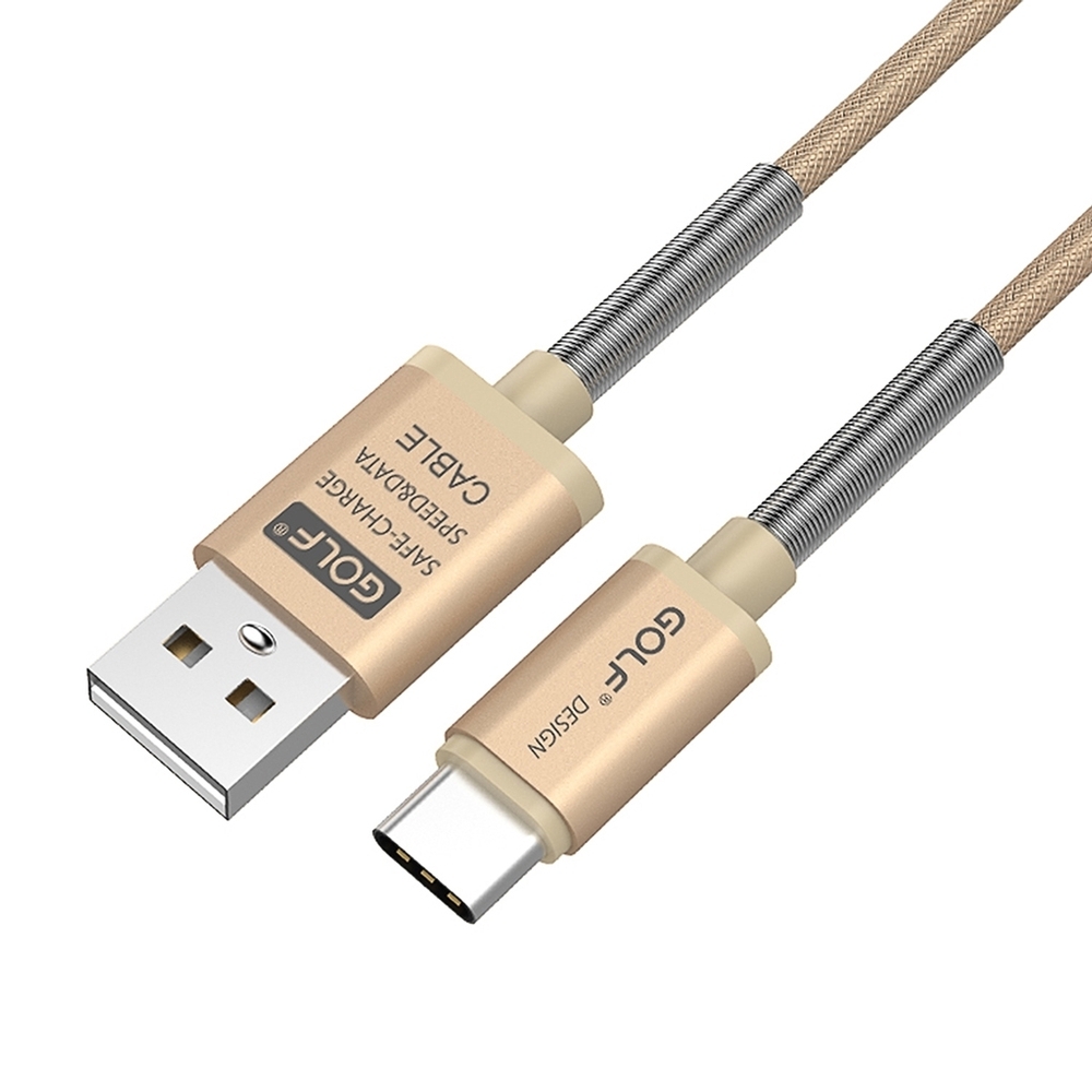 GOLF USB 轉 Type-C 雷霆系列 尼龍網格傳輸線(1M) product image 1