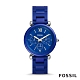 FOSSIL CARLIE 堅硬陶瓷女錶-海藍色 38MM LE1097 product thumbnail 1