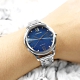 CITIZEN  光動能 放射狀錶盤 藍寶石水晶玻璃 日本機芯 不鏽鋼手錶-藍色/32mm product thumbnail 1