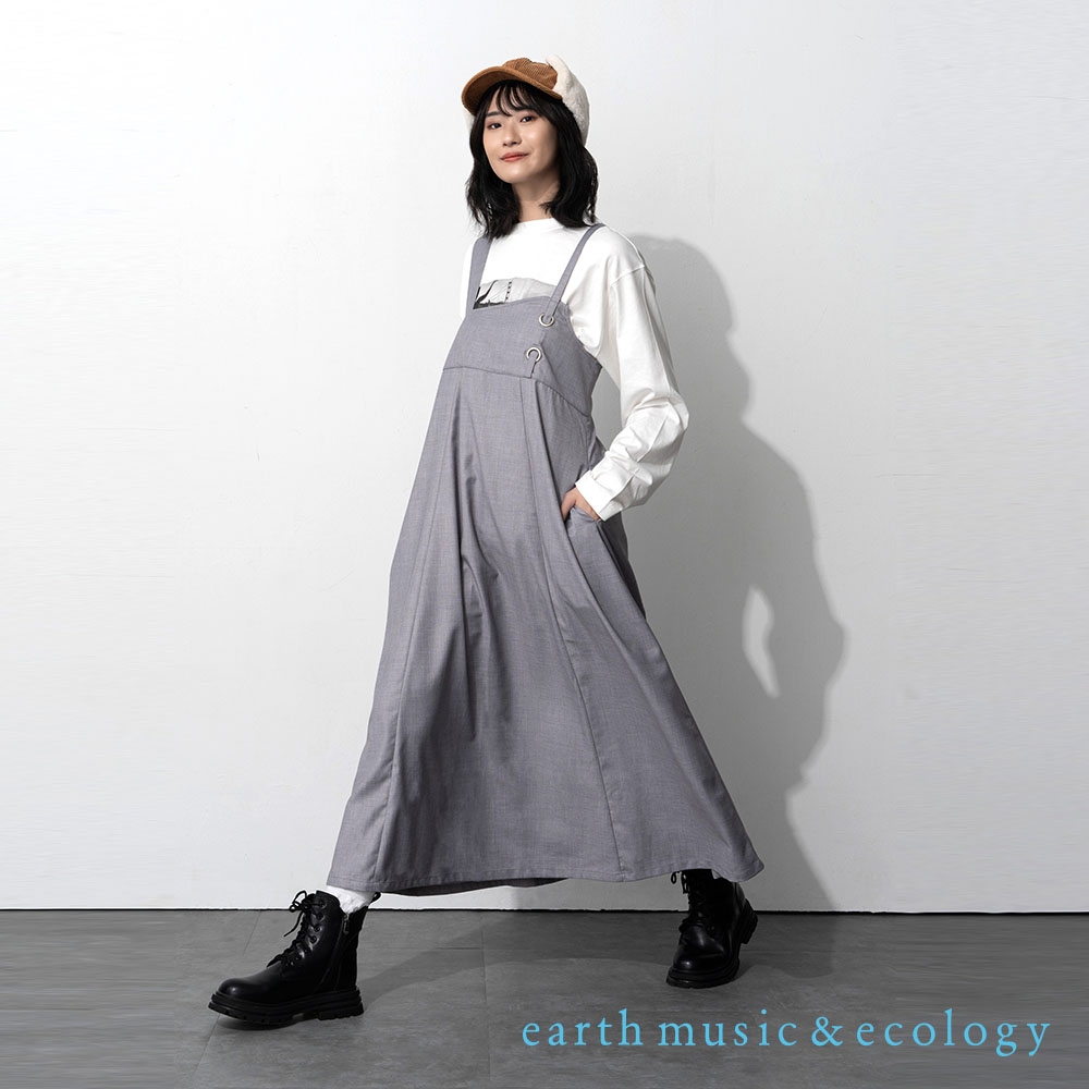 earth music   2WAY綁帶式變化背心洋裝