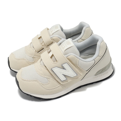 New Balance 休閒鞋 313 Wide 中童 米白 寬楦 小朋友 麂皮 網布 魔鬼氈 運動鞋 NB PO313JJ2-W