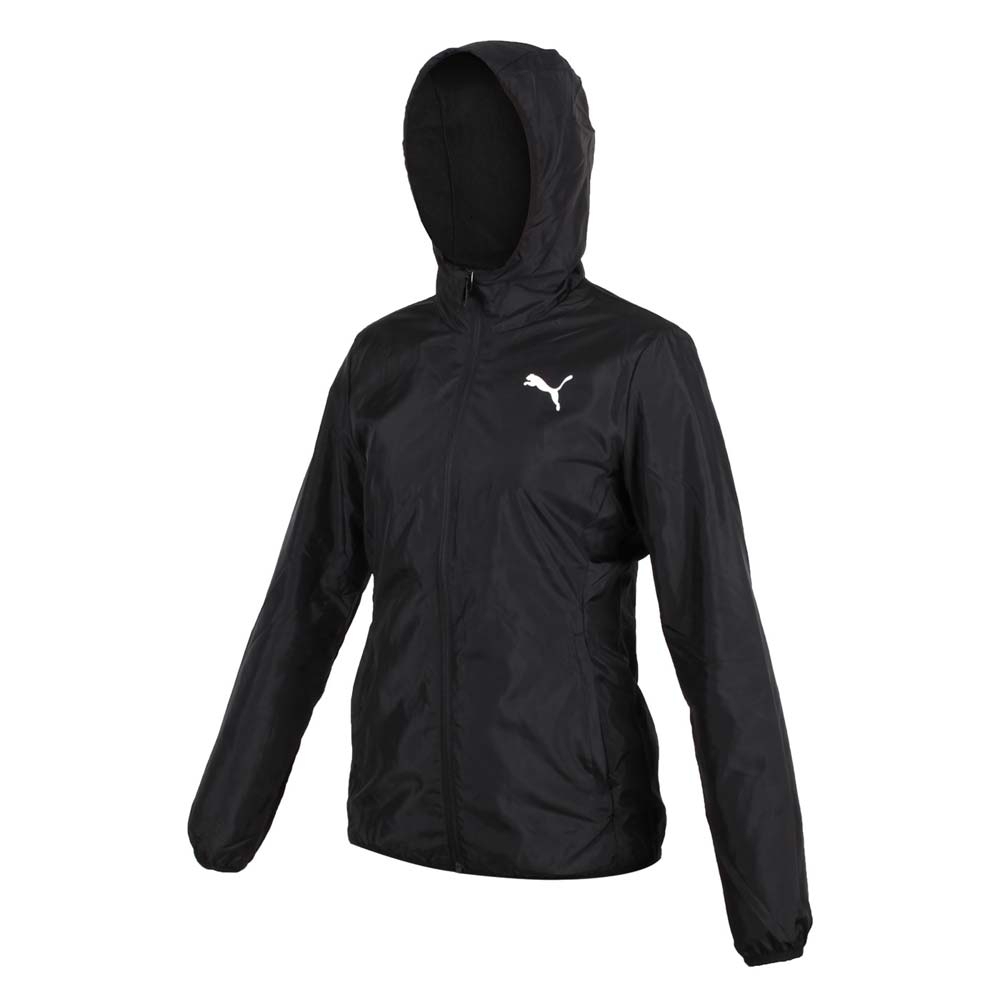 PUMA 女 基本系列風衣外套 黑白