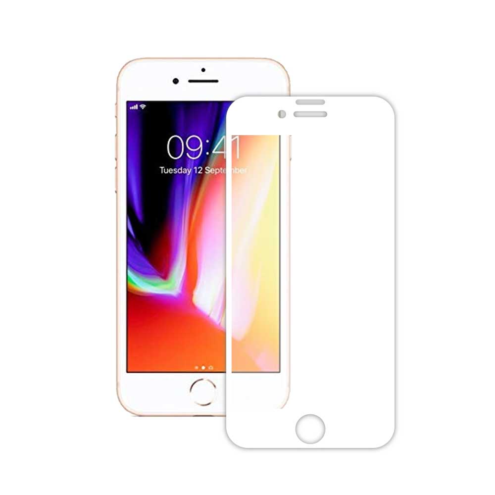 TEKQ iPhone7/8 康寧3D滿版9H鋼化玻璃4.7吋螢幕保護貼-白