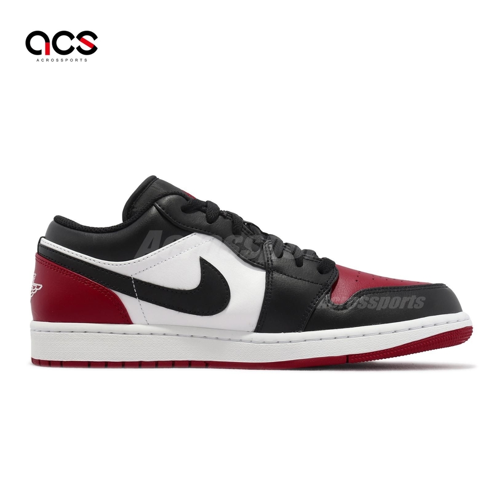 Nike Air Jordan 1 Low Bred Toe 黑紅低筒男鞋AJ1 553558-161 | 休閒鞋