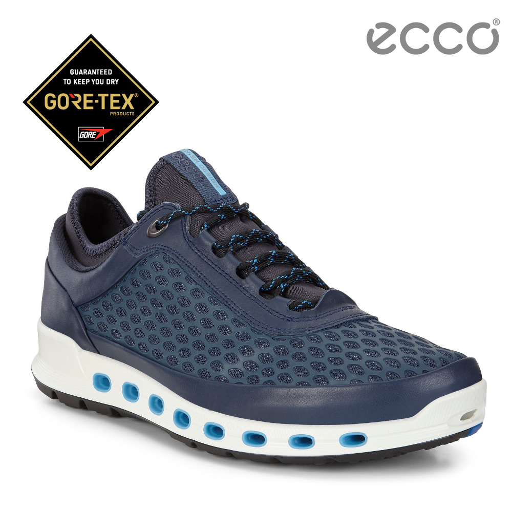 ECCO COOL 2.0 360度環繞防水休閒運動鞋-藍