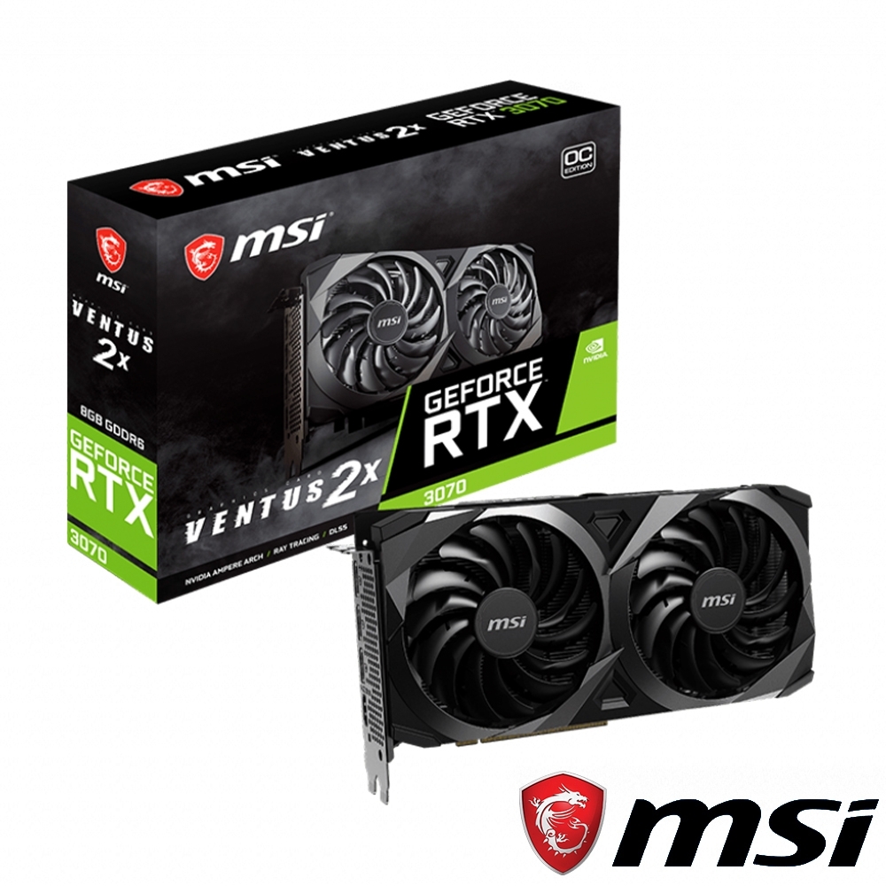 MSI GeForce RTX3070 VENTUS 2X OC 顯示卡