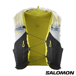 官方直營 Salomon ADV SKIN 12 水袋背包組 香草白/黑