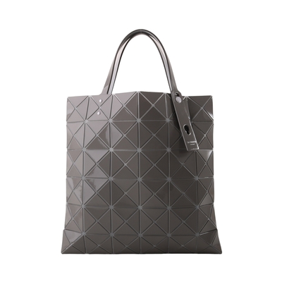 ISSEY MIYAKE - BAOBAO 漾彩透光幾何方格6x6手提包(淺灰)