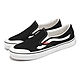 Vans 懶人鞋 Classic Slip-On 138 男鞋 女鞋 黑 白 刺繡 帆布 休閒鞋 情侶鞋 VN000BW36BT product thumbnail 1