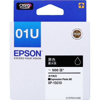 EPSON C13T01U150黑色墨水匣