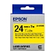 EPSON C53S656418 LK-6YBVN產業標籤帶耐久型(寬度24mm)黃底黑字 product thumbnail 1