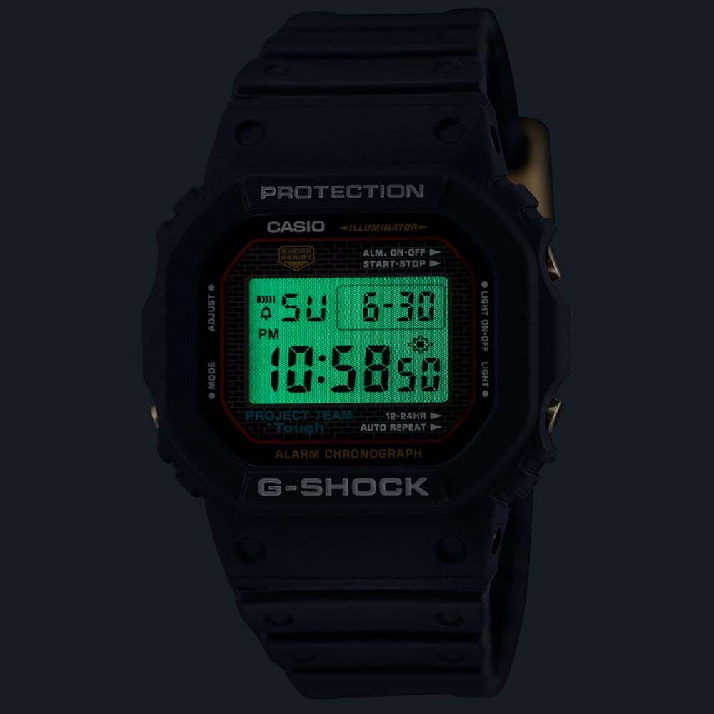 CASIO 卡西歐G-SHOCK 40週年限定經典強悍原創再現DW-5040PG-1_42.8mm