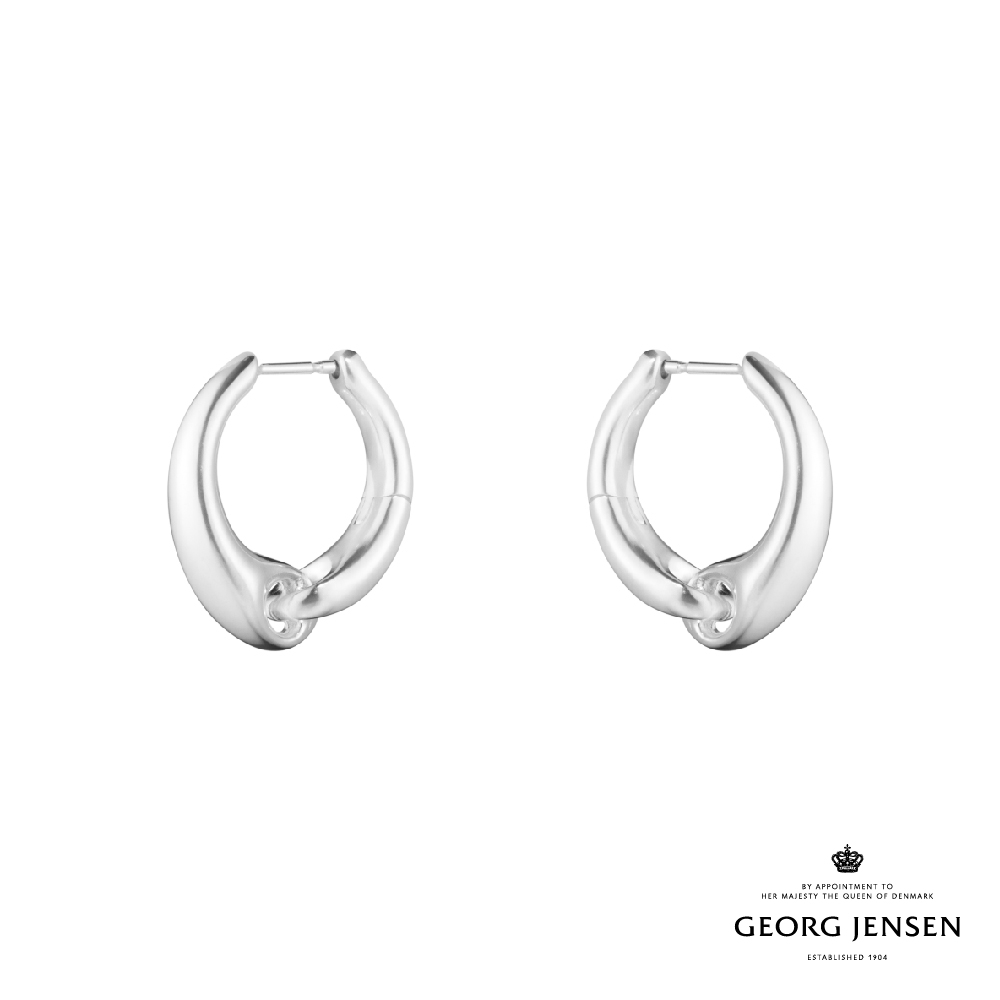 Georg Jensen 喬治傑生 REFLECT 耳環，大號-純銀