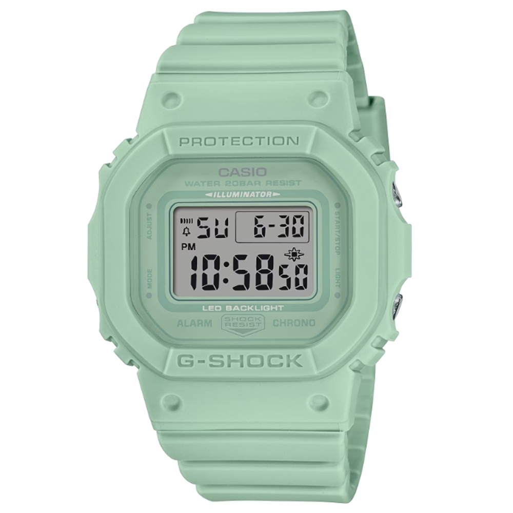 CASIO 卡西歐 G-SHOCK 休閒百搭 經典電子錶_綠_GMD-S5600BA-3_40.5mm