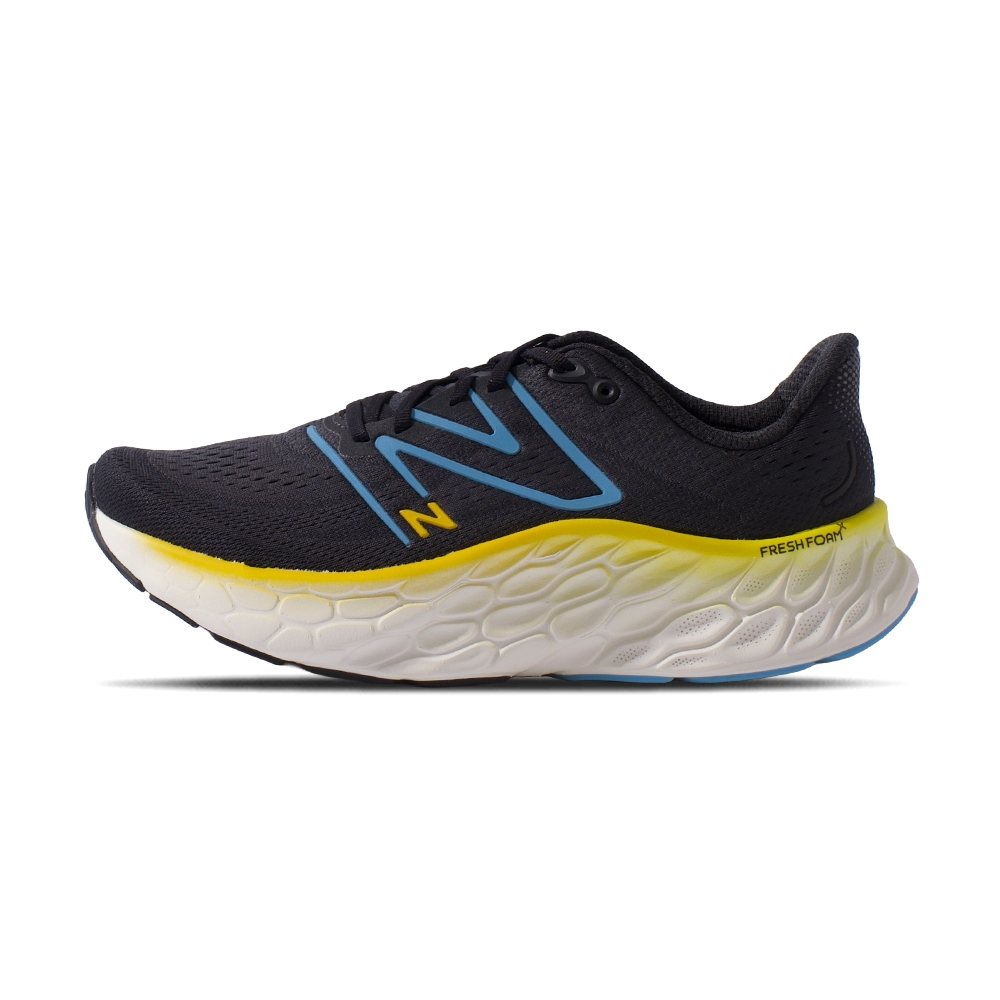 New Balance Fresh Foam X More V4 2E 男鞋 黑黃色 寬楦 緩衝 慢跑鞋 MMORCD4