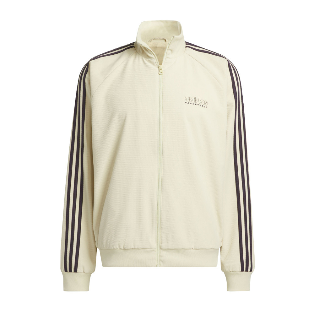 Adidas Select WV JKT IR9255 男 立領 外套 運動 籃球 訓練 健身 休閒 拉鍊口袋 米黃