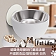 Pet Life 磁吸免彎腰防打翻易清理 不鏽鋼食盆/寵物飯碗 product thumbnail 1