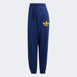 adidas 長褲 女款 運動褲 亞規 三葉草 CUFFED SWTPANT 藍 IL2423