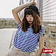 Levis T恤 女裝 短袖純棉TEE 圓領 藍白條紋 product thumbnail 2