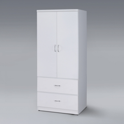 Homelike 米嵐2.5x6尺衣櫃-白色- 75x54x184cm