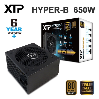 XTP HYPER-B 650W 80Plus銅牌 電源供應器 (DC To DC)