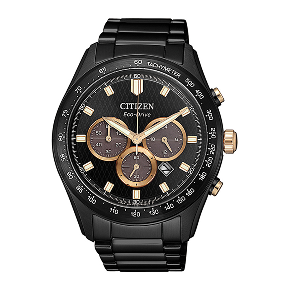 CITIZEN 星辰Chronograph亞洲限定光動能三眼腕錶CA4458-88E