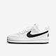 NIKE COURT BOROUGH LOW RECRAFT (GS) 男女大童休閒鞋-白黑-DV5456104 product thumbnail 1