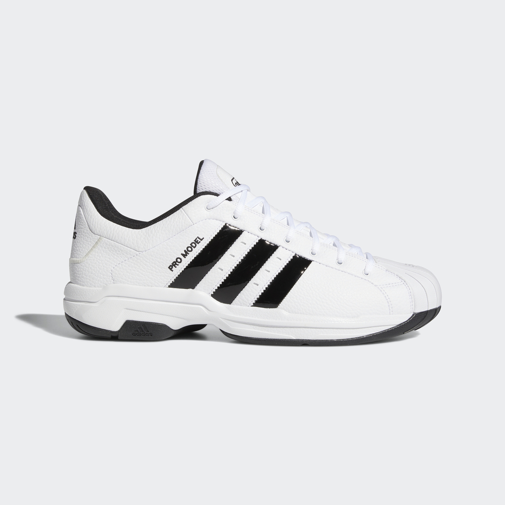 Adidas Pro Model 2g Low [FX4981] 男鞋 籃球 柔軟 避震 耐磨 穩定 復刻 愛迪達 白黑