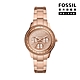 FOSSIL Stella Sport 多功能環鑽玫瑰金面女錶 玫瑰金色不鏽鋼鍊帶 37MM ES5106 product thumbnail 1