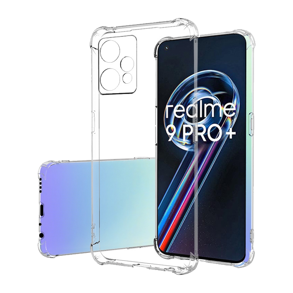 Realme 9 Pro+ 透明加厚四角防摔氣囊手機殼 Realme9Pro+保護殼 Realme9Pro+空壓殼