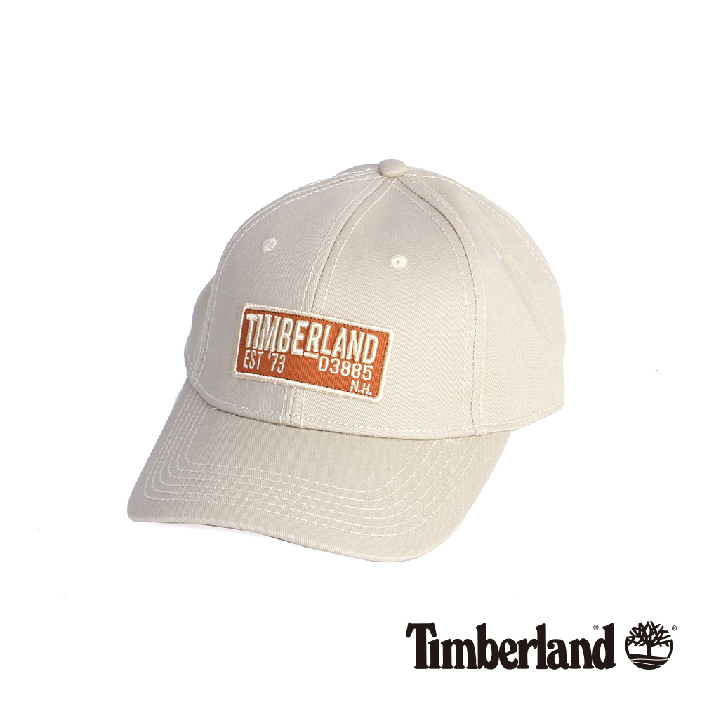 Timberland 卡其色刺繡斜織布棒球帽