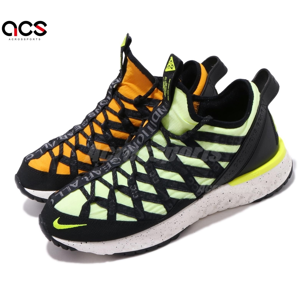 Nike 戶外鞋ACG React Terra Gobe 螢光綠橘黃鴛鴦男鞋運動鞋BV6344-701