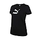 PUMA 女流行系列BRAND LOVE佳節短袖T恤-歐規 休閒 上衣 53705401 黑銀 product thumbnail 1