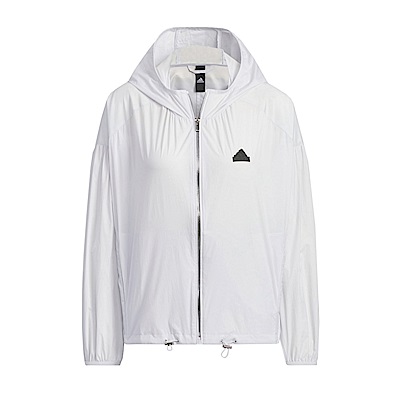 Adidas Tech UPF HD JKT [IM8835] 女 連帽 外套 風衣 運動 訓練 輕盈 簡約 舒適 白