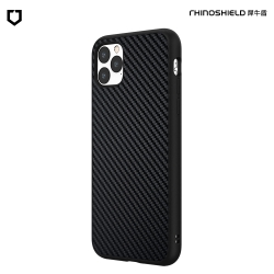 犀牛盾 iPhone 11 Pro Max Solidsuit碳纖維防摔背蓋手機 - 黑色