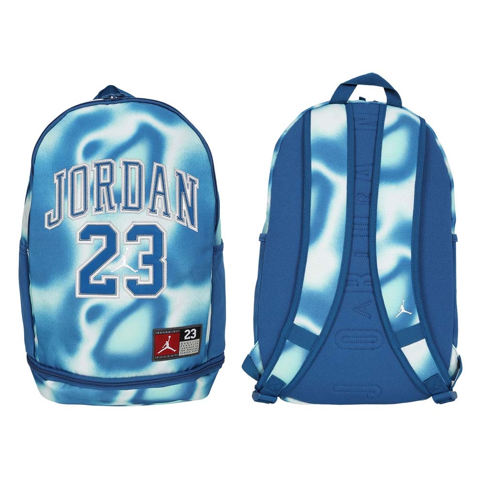 NIKE JORDAN JERSEY 大型雙肩後背包-防水 JD2423048AD-002 珊瑚藍綠白