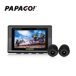 PAPAGO MOTO 5 GPS-WIFI星光夜視雙鏡頭機車行車紀錄器＋32G