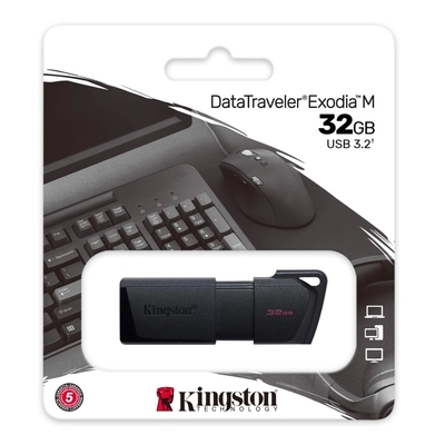 Kingston 金士頓 32GB DataTraveler Exodia M USB 3.2 隨身碟 DTXM/32GB