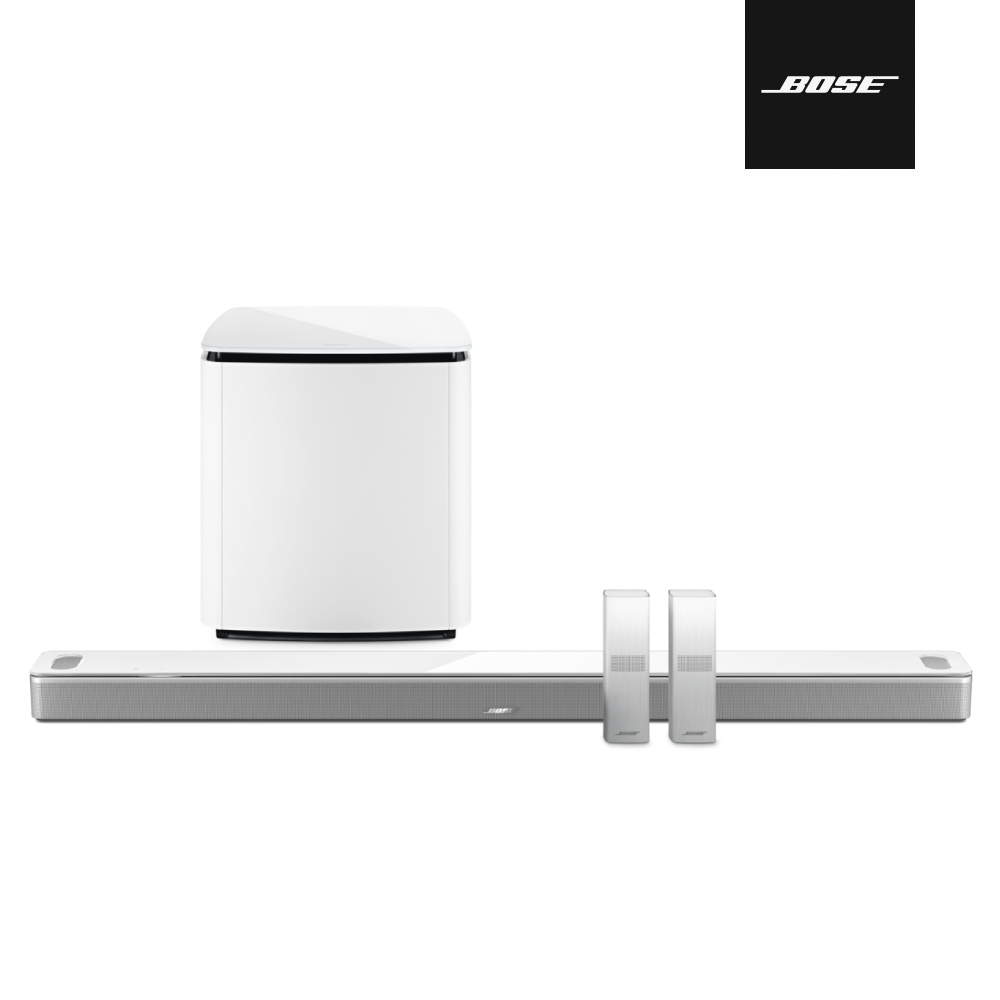 Bose 杜比全景聲家庭影院組合 白色 (Ultra+BM700+SS700無線環繞揚聲器 3件組)