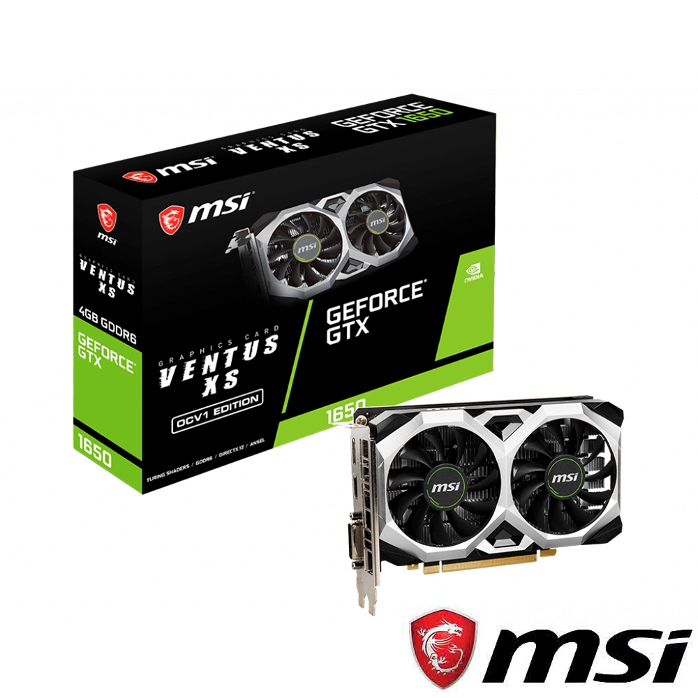 MSI微星 GEFORCE GTX1650 D6 VENTUS XS OCV1 顯示卡