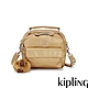 Kipling 金屬古銅色拉鍊兩用側背後背包-PUCK product thumbnail 1