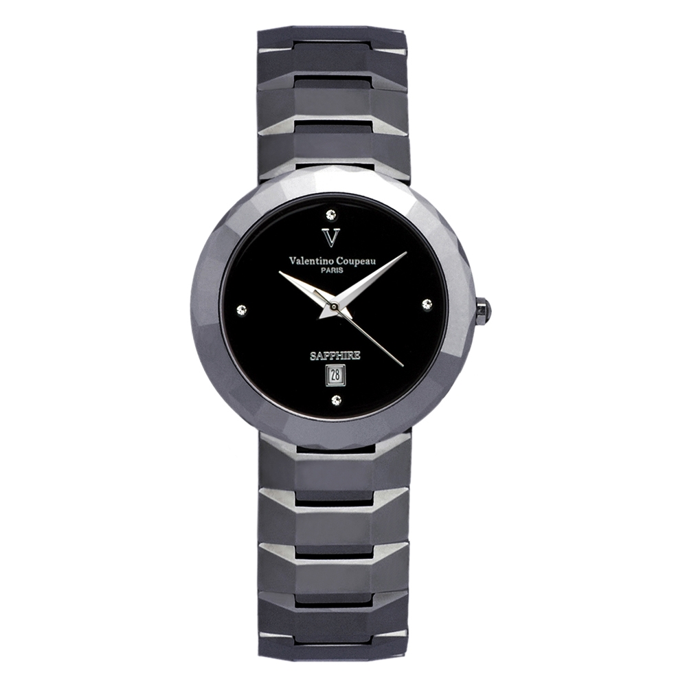Valentino Coupeau 范倫鐵諾 古柏 波光時尚鵭鋼腕錶(大錶)