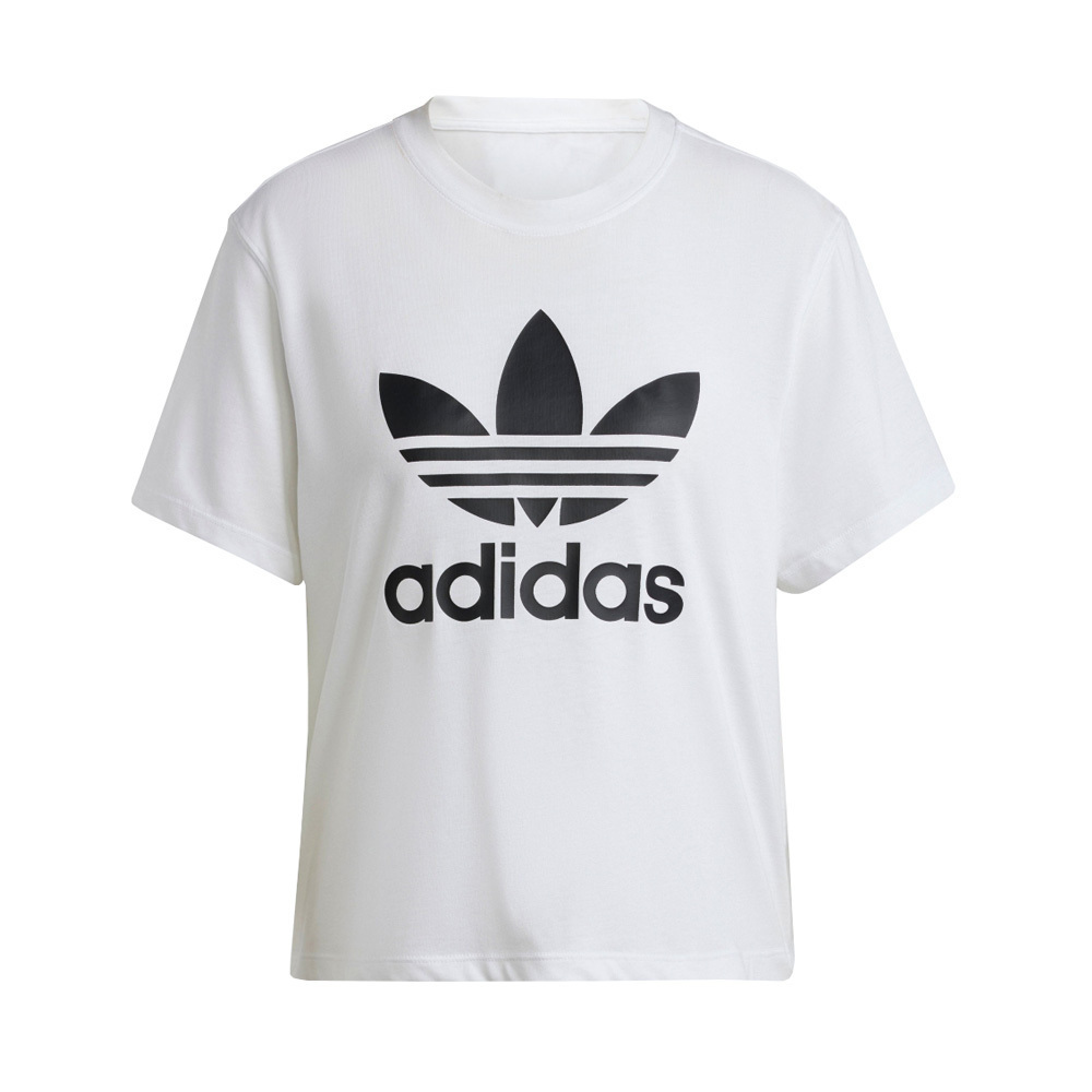 Adidas TRFL Tee Boxy IN8441 女 短袖 上衣 T恤 經典 三葉草 休閒 寬鬆 棉質 白