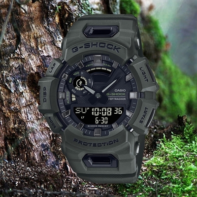 CASIO 卡西歐 G-SHOCK 運動生活藍芽多功能手錶 迎春好禮-墨綠 GBA-900UU-3A