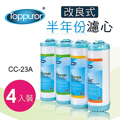 【Toppuror 泰浦樂】半年份濾心-TPR-RO系列專用(改良版濾心 CC-23A)