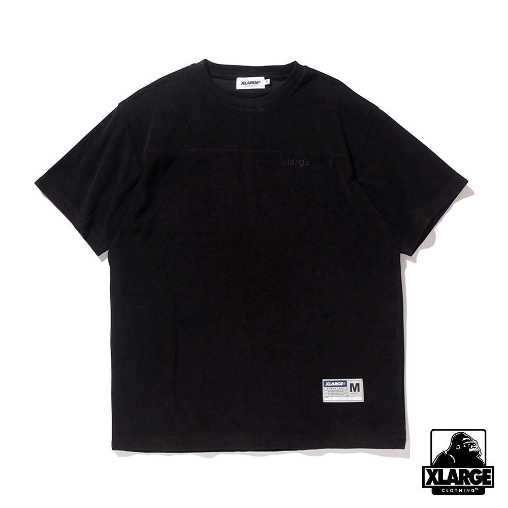 XLARGE S/S TERRY FOOTBALL T 短袖T恤-黑