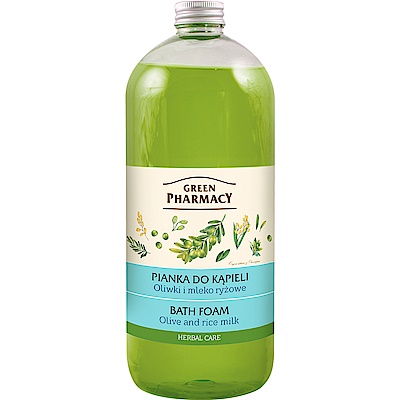 Green Pharmacy 草本肌曜 橄欖&米乳快樂泡泡浴 1000ml