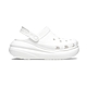 Crocs Classic Crush Clog Whi 男鞋 女鞋 白色 厚底 洞洞鞋 涼拖鞋 207521-100 product thumbnail 1