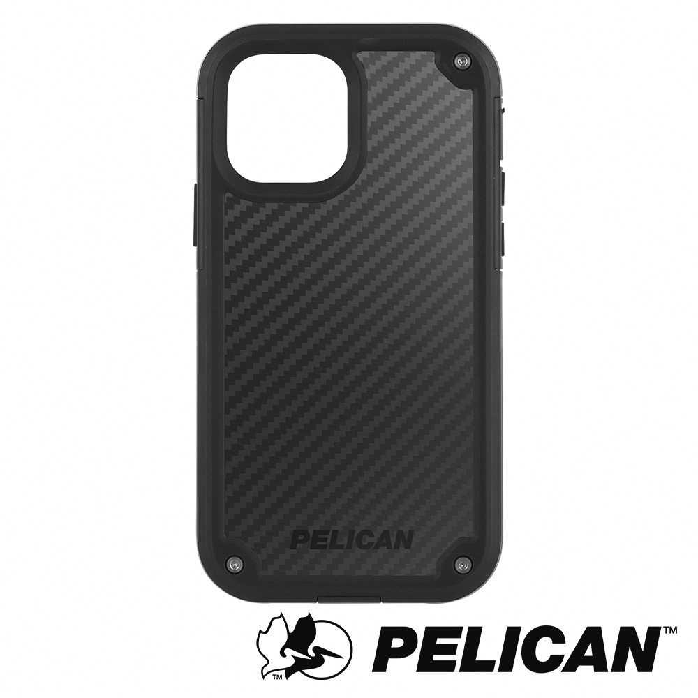 美國 Pelican 派力肯 iPhone 12 / 12 Pro 防摔抗菌手機保護殼 Shield 凱夫勒背板防護盾 - 黑