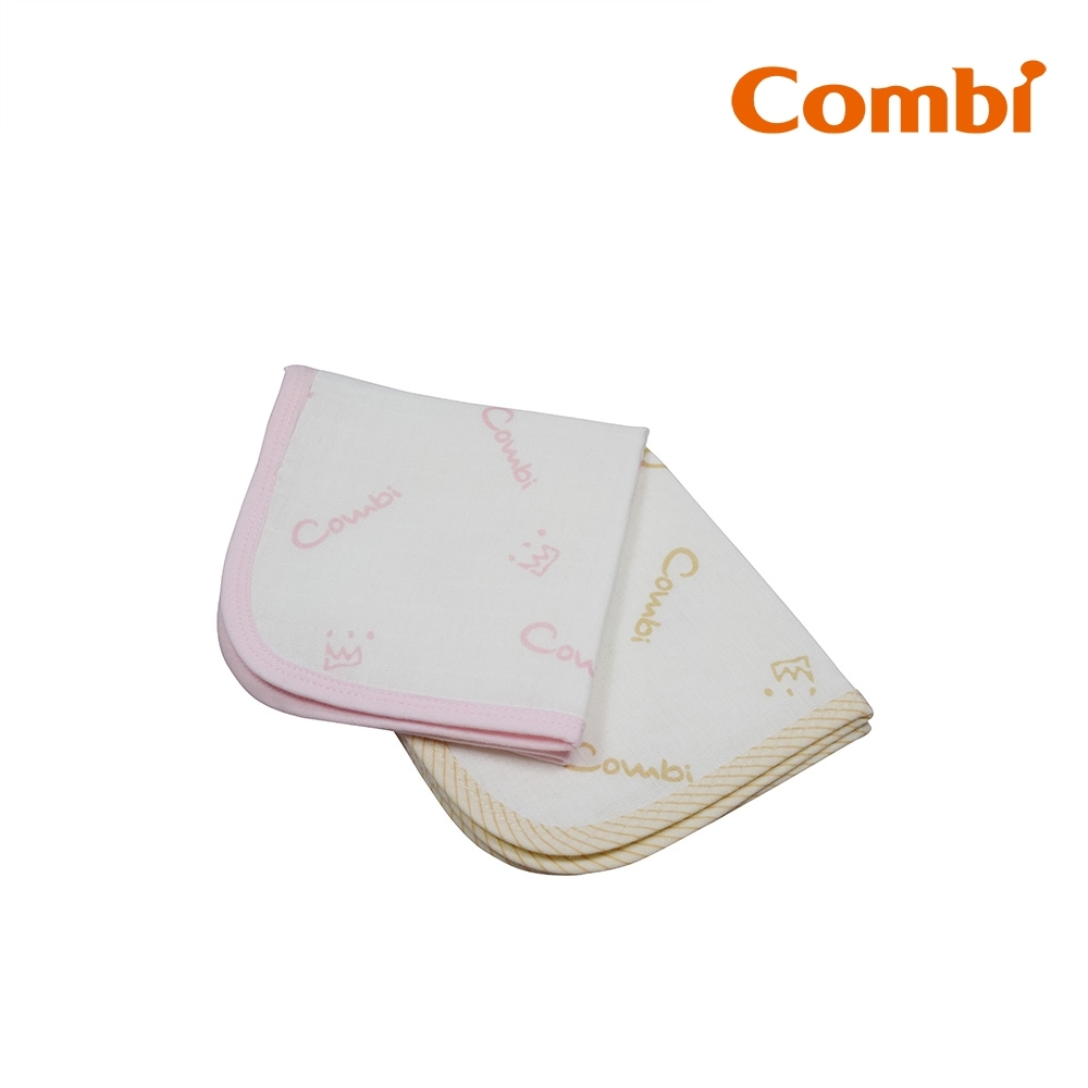 【Combi】六層紗小方巾(2入)